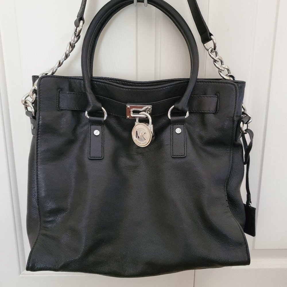 Like New Michael Kors Hamilton Leather satchel - Picture 2 of 16
